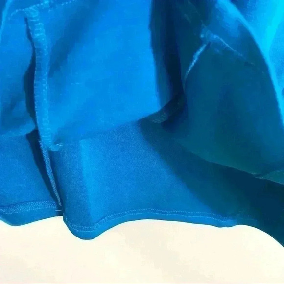 NWT Davi Dani 80’s Turquoise  Lace Long Sleeve Scoop Neck Mini Bodycon Dress (S) - Picture 7 of 12